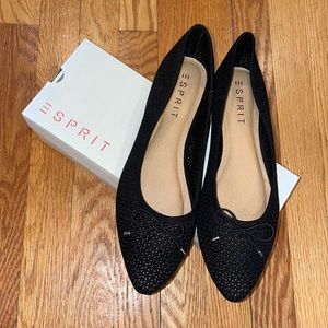 Sprit Patti Black Flats Size 10M